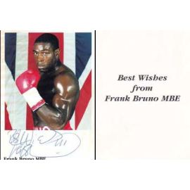 Autogramm Boxen | Frank BRUNO | 1990er (Portrait Color) WBC Weltmeister