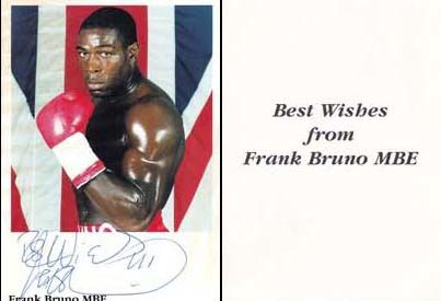 Autogramm Boxen | Frank BRUNO | 1990er (Portrait Color) WBC Weltmeister