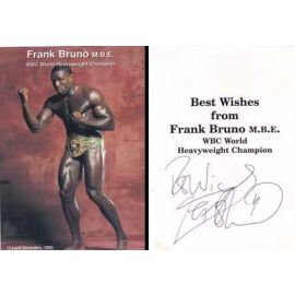 Autogramm Boxen | Frank BRUNO | 1995 (Portrait Color) WBC Weltmeister