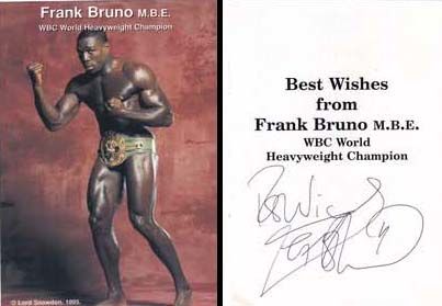 Autogramm Boxen | Frank BRUNO | 1995 (Portrait Color) WBC Weltmeister