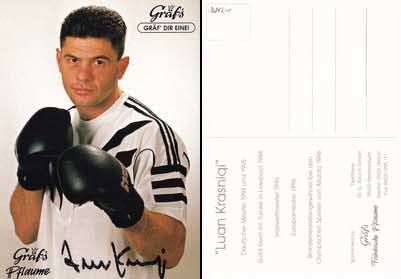 Autogramm Boxen | Luan KRASNIQI | 1990er (Portrait Color) Gräfs