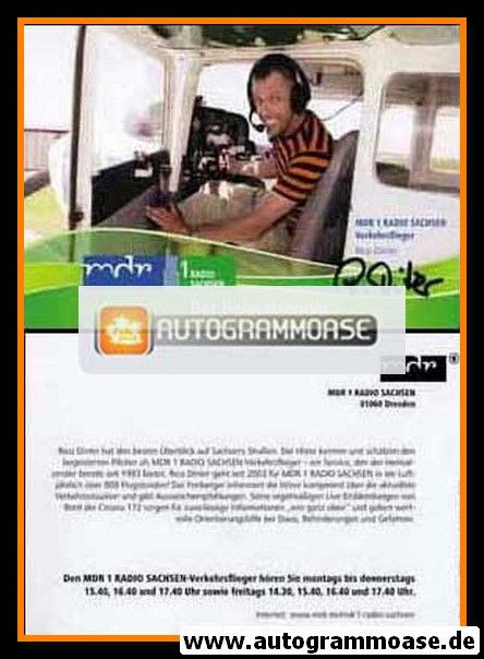 Autogramm Radio | MDR1 Sachsen | Rico DINTER | 2010er "Verkehrsflieger"