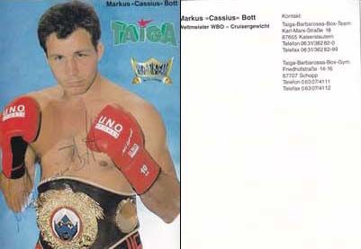 Autogramm Boxen | Markus BOTT | 1990er (Portrait Color Taiga) WBO Weltmeister