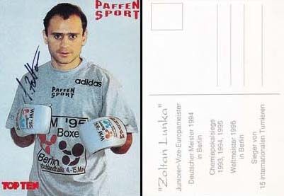 Autogramm Boxen | Zoltan LUNKA | 1990er (Portrait Color) Paffen