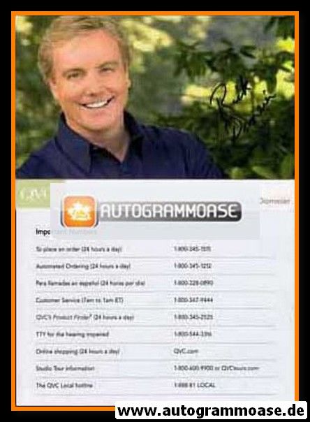 Autogramm TV | QVC | Rick DOMEIER | 2000er (Portrait Color)