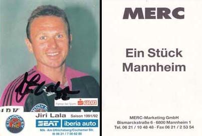 Autogramm Eishockey | Mannheimer ERC | 1991 | Jiri LALA