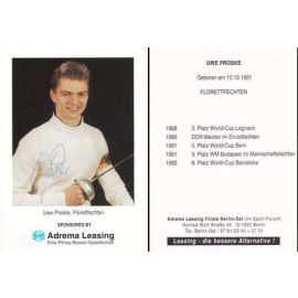 Autogramm Fechten | Uwe PROSKE | 1990er (Portrait Color) Adrema