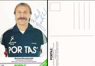 Autogramm Handball | DHB | 1990er | Richard BOCZKOWSKI (Portrait Color Portas) WM-Team 1978