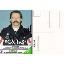 Autogramm Handball | DHB | 1990er | Rudolf RAUER (Portrait Color Portas) WM-Team 1978