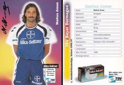 Autogramm Handball | TSV Bayer Dormagen | 1996 | Markus ANNAS