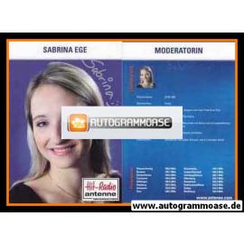 Autogramm Radio | Antenne Niedersachsen | Sabrina EGE | 2000er (Portrait Color)