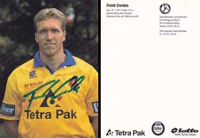 Autogramm Handball | SG Wallau/Massenheim | 1996 | Frank CORDES