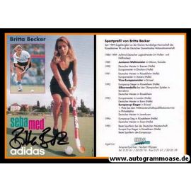 Autogramm Hockey | DHB | 1995 | Britta BECKER (Collage Color) Adidas