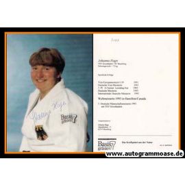 Autogramm Judo | Johanna HAGN | 1993 (Portrait Color) WM-Sieg