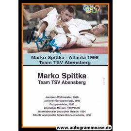 Autogramm Judo | Marko SPITTKA |  1996 (Kampfszene Color) OS-Bronze
