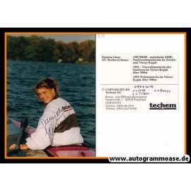 Autogramm Kanu | Daniela GLEUE | 1990er Foto (Portrait Color)