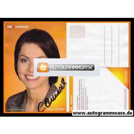 Autogramm TV | SWR | Christine EMMERICH | 2000er "Baden-Württemberg Aktuell"