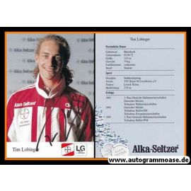 Autogramm Stabhochsprung | Tim LOBINGER | 1995 (Portrait Color) Alka-Seltzer