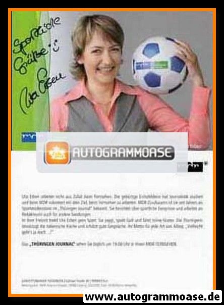 Autogramm TV | MDR | Uta ERBEN | 2010er "Thüringen Journal"