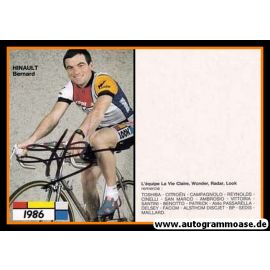 Autogramm Radsport | Bernard HINAULT | 1986 (Portrait Color) 5x TDF-Sieger