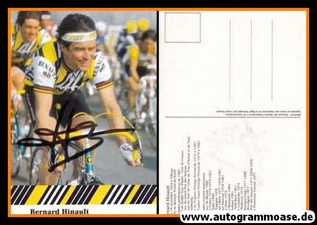 Autogramm Radsport | Bernard HINAULT | 1983 (Rennszene Renault) 5x TDF-Sieger
