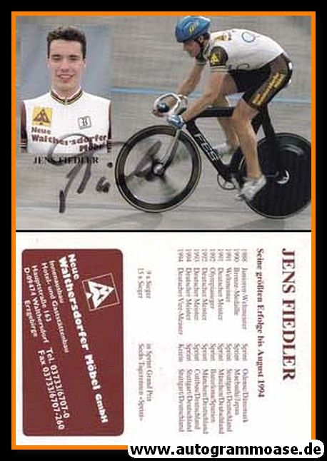 Autogramm Radsport | Jens FIEDLER | 1994 (Collage Color NWM) OS-Gold