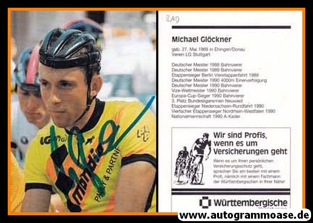 Autogramm Radsport | Michael GLÖCKNER | 1990 (Württembergische) 