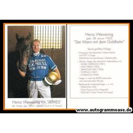 Autogramm Reiten | Heinz WEWERING | 1990er (Portrait Color mit XERXES)