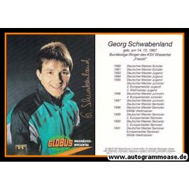 Autogramm Ringen | Georg SCHWABENLAND | 1991 (Portrait Color) Globus