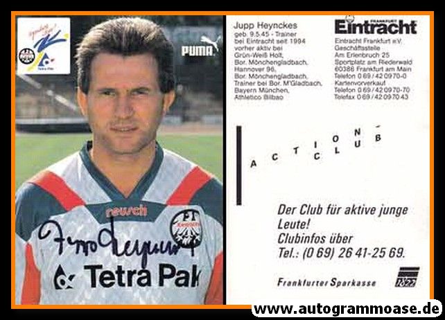 Autogramm Fussball | Eintracht Frankfurt | 1994 | Jupp HEYNCKES