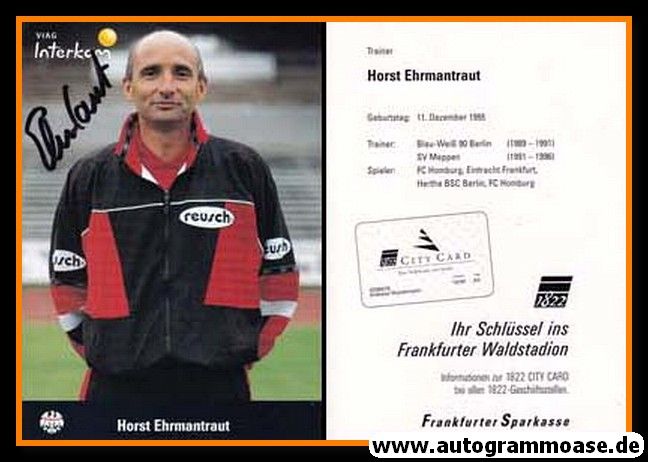 Autogramm Fussball | Eintracht Frankfurt | 1998 | Horst EHRMANTRAUT