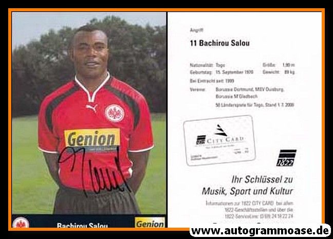 Autogramm Fussball | Eintracht Frankfurt | 2000 | Bachirou SALOU