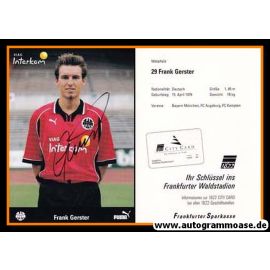 Autogramm Fussball | Eintracht Frankfurt | 1998 | Frank GERSTER