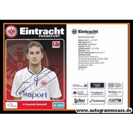 Autogramm Fussball | Eintracht Frankfurt | 2011 | Dominik SCHMIDT