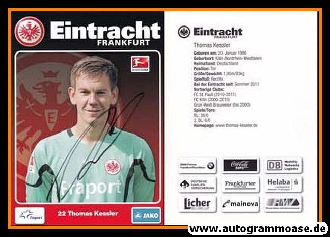Autogramm Fussball | Eintracht Frankfurt | 2011 | Thomas KESSLER