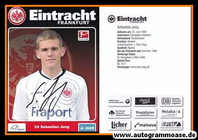 Autogramm Fussball | Eintracht Frankfurt | 2011 | Sebastian JUNG
