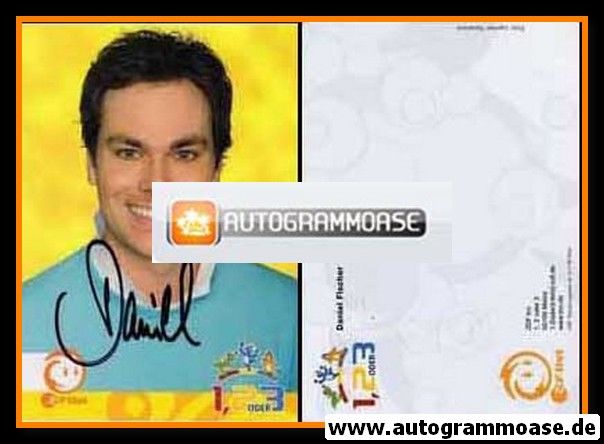 Autogramm TV | ZDF tivi | Daniel FISCHER | 2000er "1, 2 Oder 3" (Portrait Color)