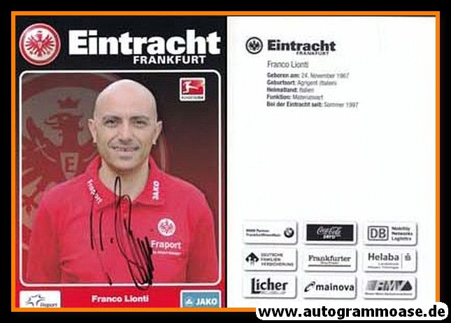 Autogramm Fussball | Eintracht Frankfurt | 2011 | Franco LIONTI