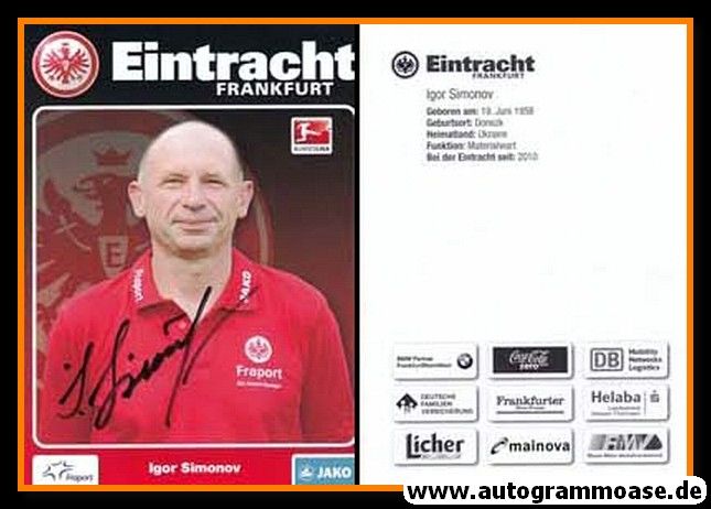 Autogramm Fussball | Eintracht Frankfurt | 2011 | Igor SIMONOV
