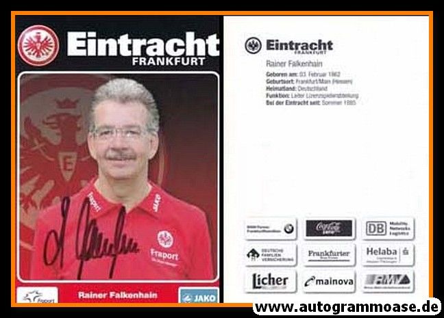 Autogramm Fussball | Eintracht Frankfurt | 2011 | Rainer FALKENHAIN