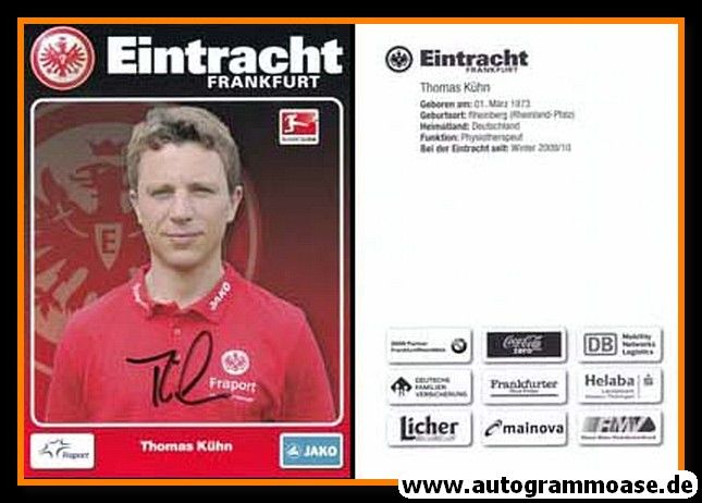 Autogramm Fussball | Eintracht Frankfurt | 2011 | Thomas KÜHN