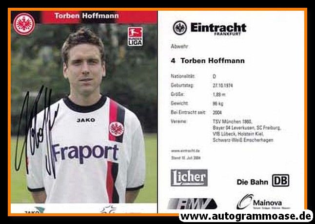 Autogramm Fussball | Eintracht Frankfurt | 2004 | Torben HOFFMANN