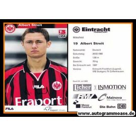 Autogramm Fussball | Eintracht Frankfurt | 2002 | Albert STREIT