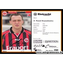 Autogramm Fussball | Eintracht Frankfurt | 2002 | Pawel KRYSZALOWICZ