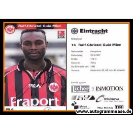 Autogramm Fussball | Eintracht Frankfurt | 2002 | Rolf-Christel GUIE-MIEN
