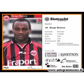 Autogramm Fussball | Eintracht Frankfurt | 2002 | Serge BRANCO
