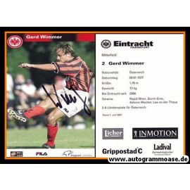 Autogramm Fussball | Eintracht Frankfurt | 2001 | Gerd WIMMER
