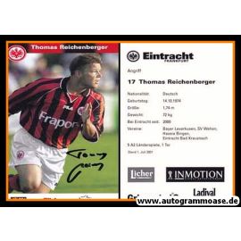 Autogramm Fussball | Eintracht Frankfurt | 2001 | Thomas REICHENBERGER