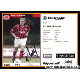Autogramm Fussball | Eintracht Frankfurt | 2001 | Ralf SCHMITT