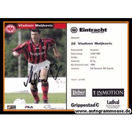 Autogramm Fussball | Eintracht Frankfurt | 2001 | Vladimir MALJKOVIC